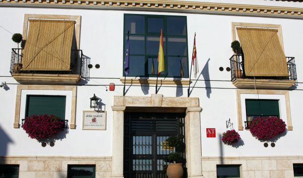 Entrada al apartahotel Entrada al apartahotel